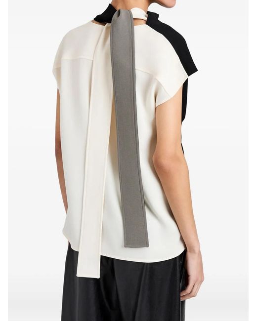 Proenza Schouler Black Acetate Polyester Elsa Top