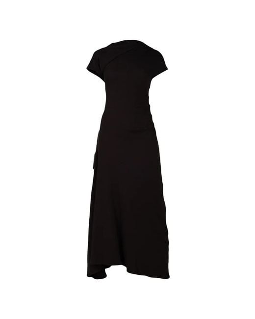 Citizens of Humanity Black Kira Ruched-Detail Maxi Dress