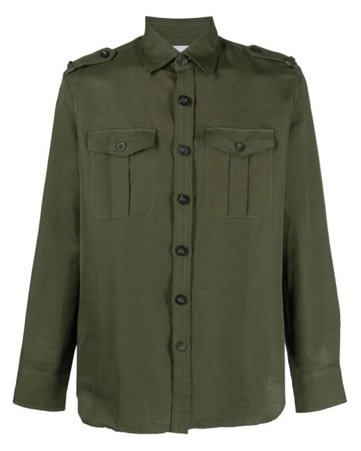 PT Torino Langärmeliges Hemd in Green für Herren