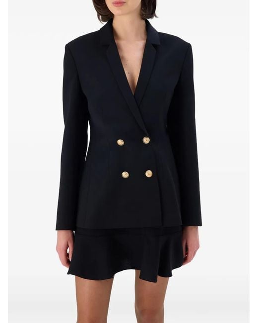 Occleus Black Noir Double-Breasted Blazer
