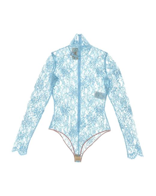 Valentino Garavani Blue Body En Dentelle