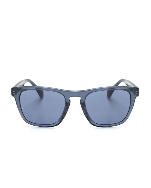 Oliver Peoples Blue R-3 Sonnenbrille mit eckigem Gestell