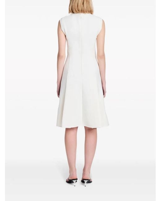 Proenza Schouler White Kara Pleat-Detail Dress