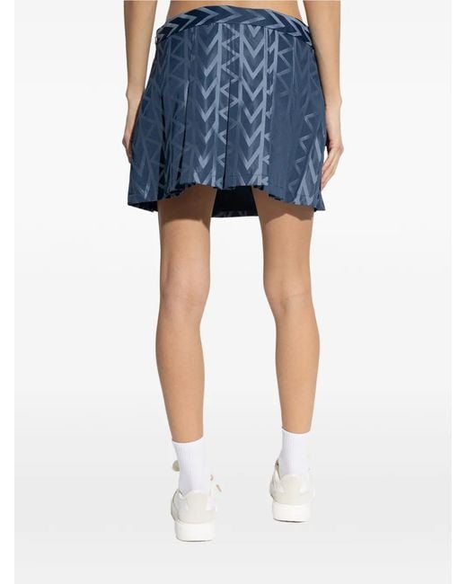 MICHAEL Michael Kors Blue Pleated Mini Skirt