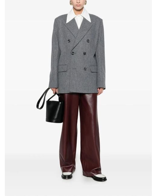 AMI Gray Wool Blazer
