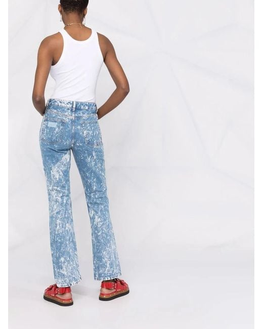 Ganni Blue Trousers Denim