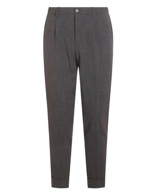 メンズ GTA IL PANTALONE ヘリンボーン パンツ Gray