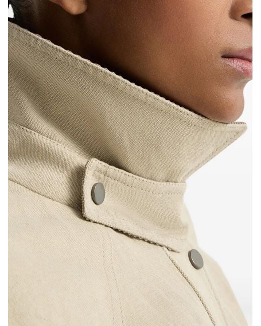 Brunello Cucinelli Natural Button-Up Jacket