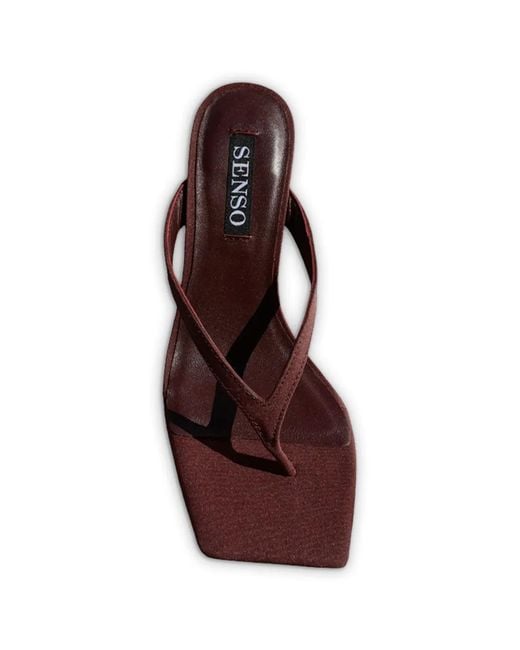 Senso Red Elvie Iv Square-Toe Sandals