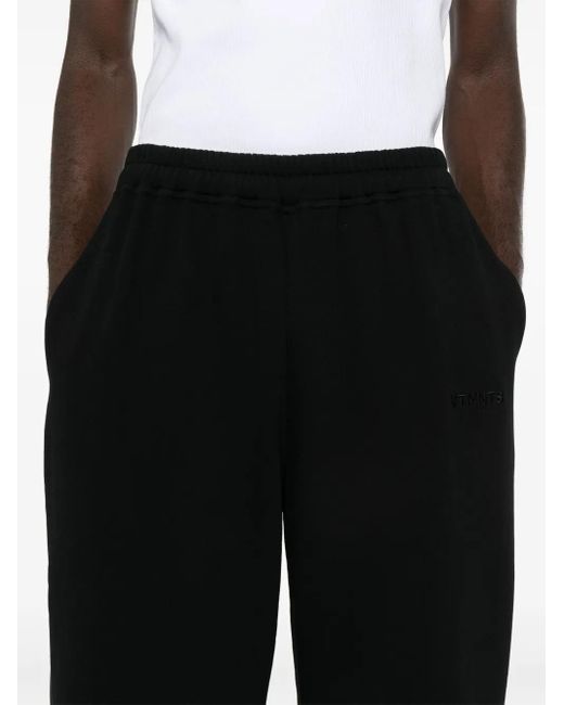 VTMNTS Black Loose-Cut Track Pants for men