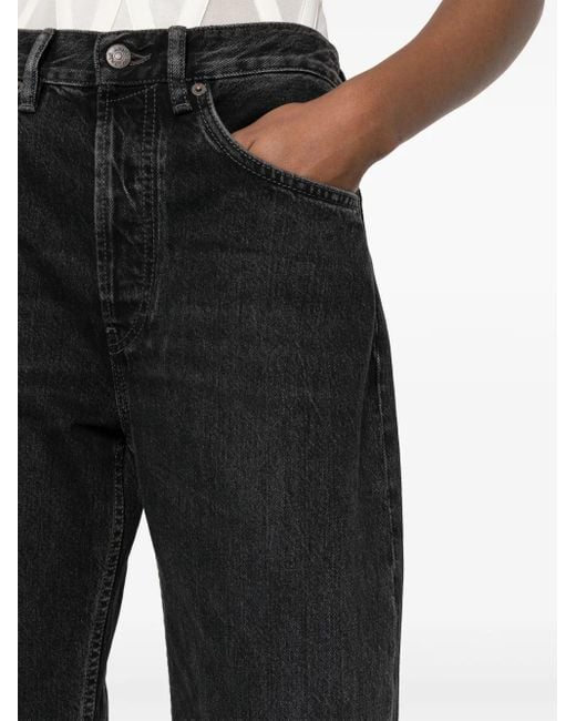 Acne Black Denim Cotton Jeans