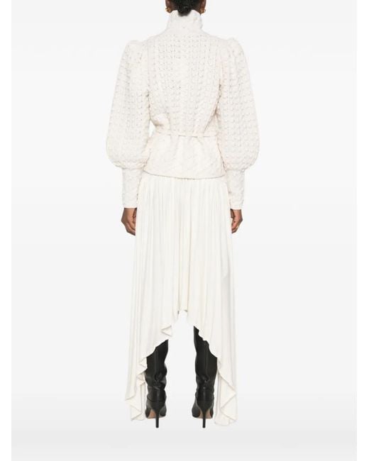 Zimmermann White Valiant Wool Bauble Sweater