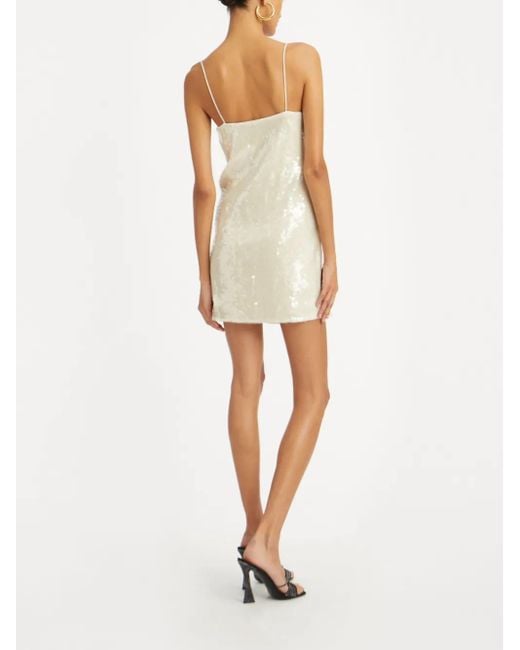 Abito Corto Con Paillettes di ROTATE BIRGER CHRISTENSEN in White