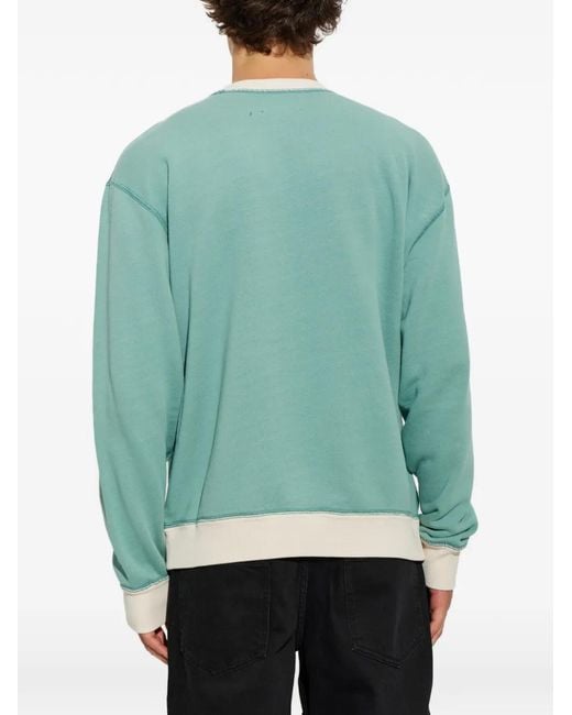 Isabel Marant Blue Miker Logo-Embroidered Sweatshirt for men