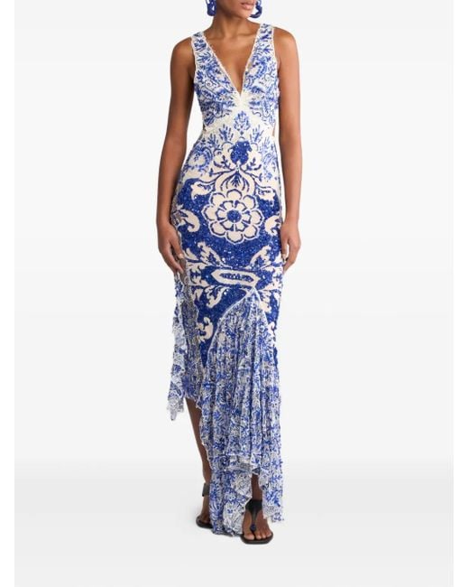Etro Blue Sequin Dress