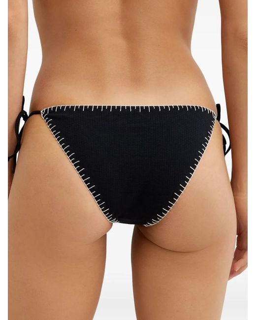 Marysia Swim Bikinislip Met Contrasterende Stiksels in het Black