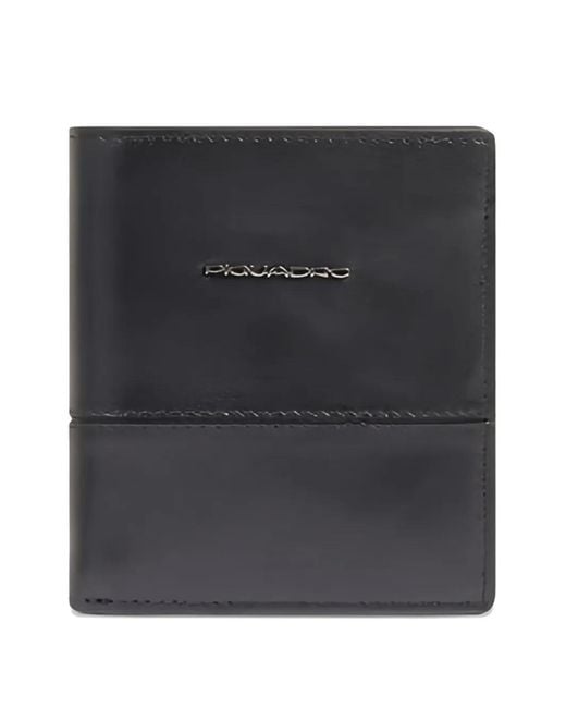 Piquadro Black Logo Cardholder Wallet for men