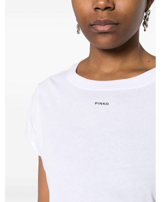 Pinko White `Basico` T-Shirt