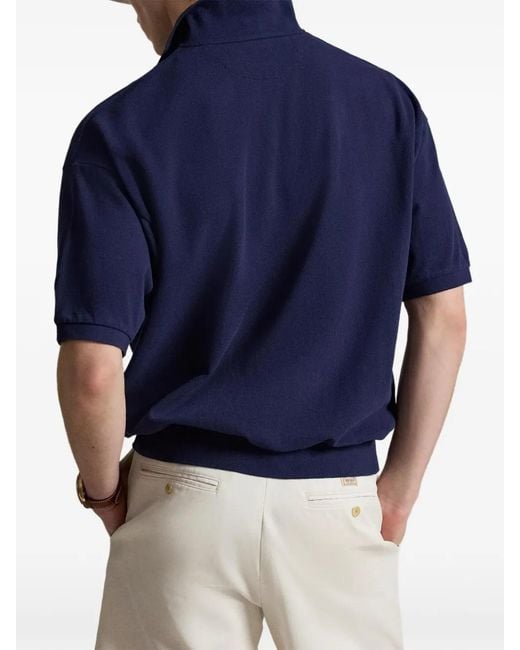 Polo Ralph Lauren Blue Embroidered Polo Shirt for men