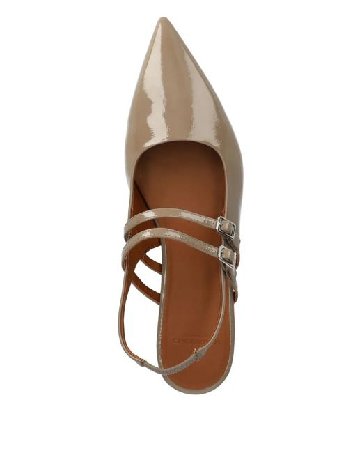 Vagabond Brown Hermine Pointed-Toe Ballet Flats