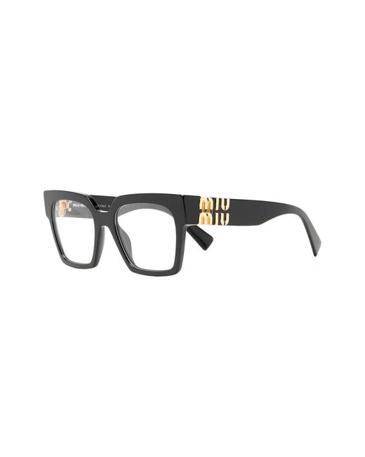 Miu Miu Black Square Frame Glasses