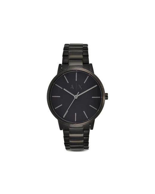 ARMANI EXCHANGE Black Round Face 42Mm for men