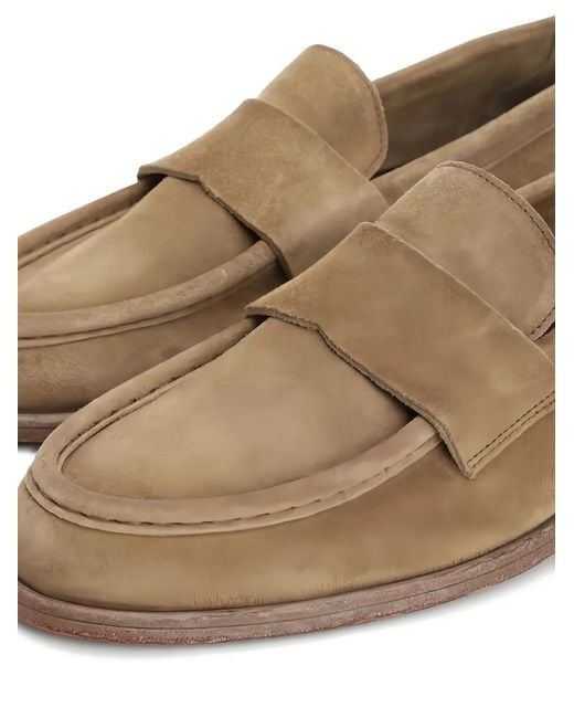Corvari Penny-Loafer Aus Wildleder in Brown für Herren