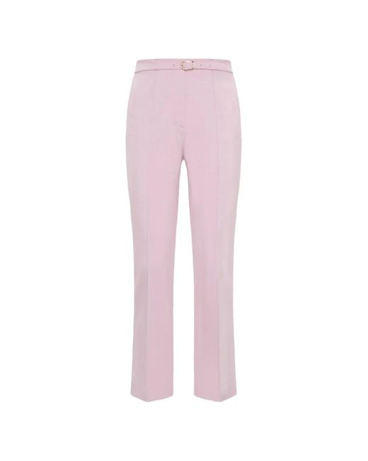 Dorothee Schumacher Pink Emotional Essence Belted Trousers