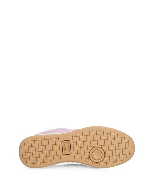Lacoste Pink Logo-Embroidered Sneakers