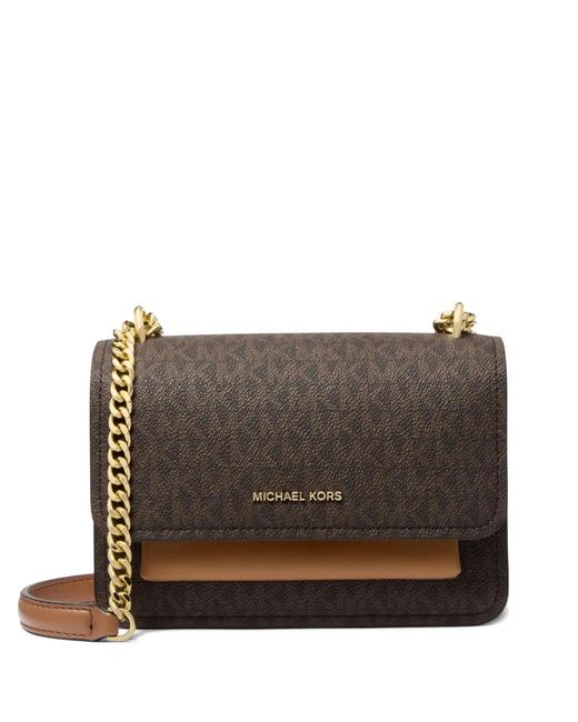 Michael Kors Brown Chain Claire Cross Body Bag