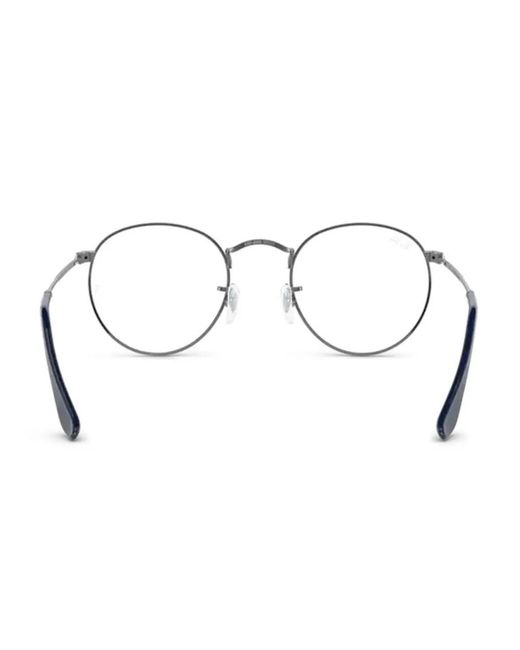 Ray-Ban Metallic Round-Frame Glasses