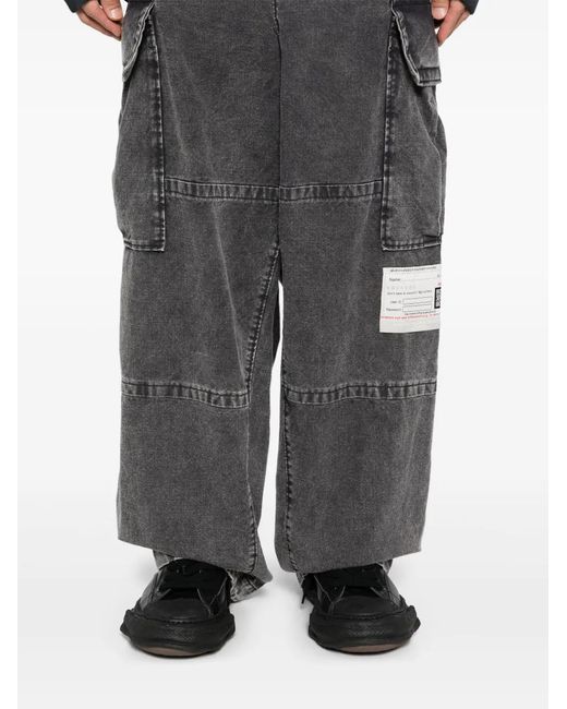 Maison Mihara Yasuhiro Black Amateur Sewn Military Trousers for men