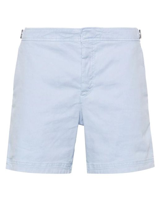 Orlebar Brown Blue Bulldog Mid-Rise Bermuda Shorts for men