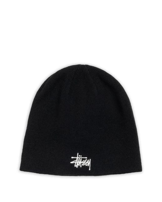 Stussy Black Skullcap Beanie Hat