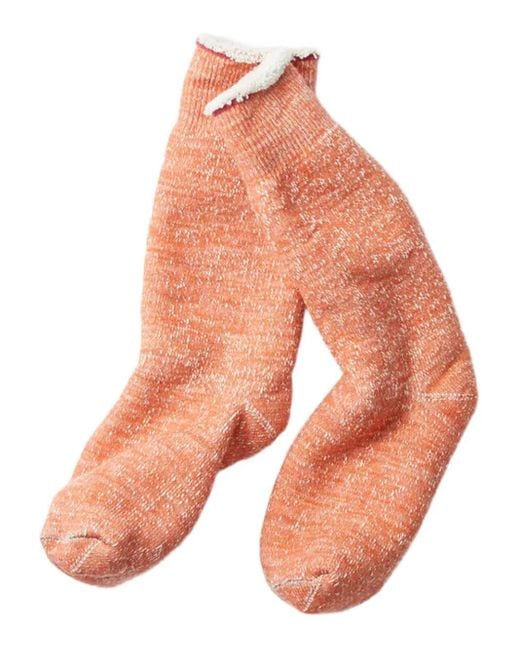 Chaussettes À Design Superposé RoToTo en coloris Orange
