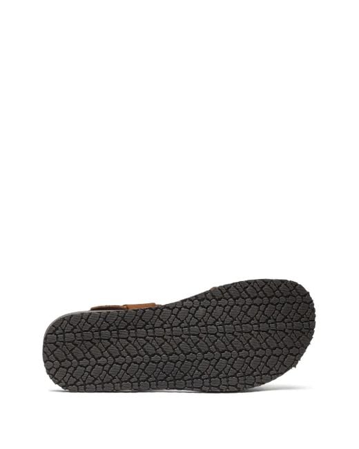 Scarosso Brown Massimo Suede Sandals for men
