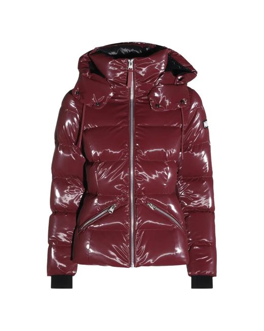 Mackage Red Glossy-Finish Padded Jacket