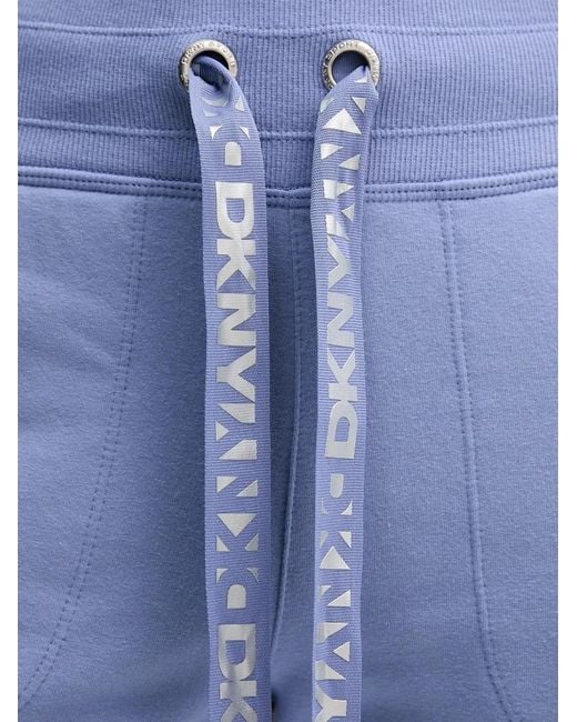 DKNY Blue Logo-Drawstring Track Pants