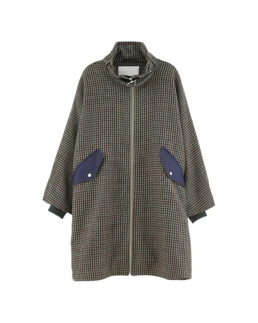 Bellerose Gray Juny Houndstooth Coat