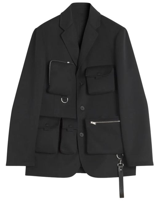 Lanvin Black Single-Breasted Blazer for men