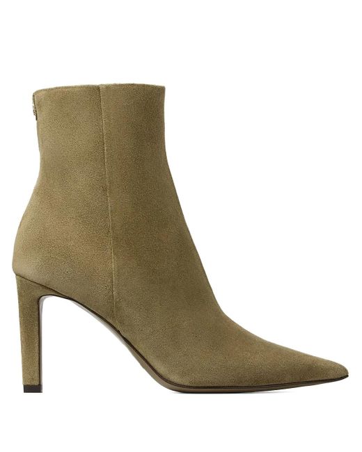 Botines Frankie con tacón de 85 mm Jimmy Choo de color Green