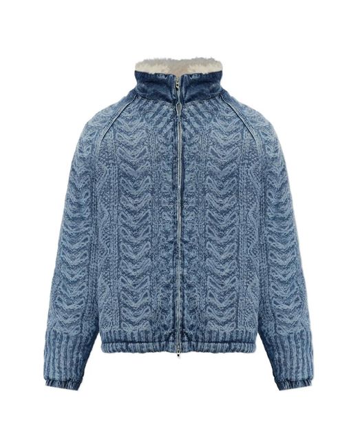 DIESEL Blue Jacket for men
