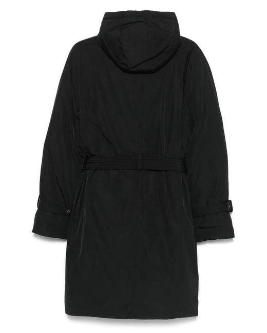 Thom Browne Black 4-Bar Belted Parka for men