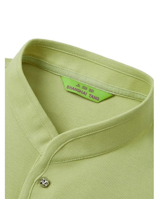 Shanghai Tang Green Tang Horse Polo Shirt for men