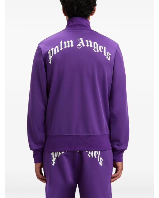 メンズ Palm Angels ジップアップ トラックジャケット Purple