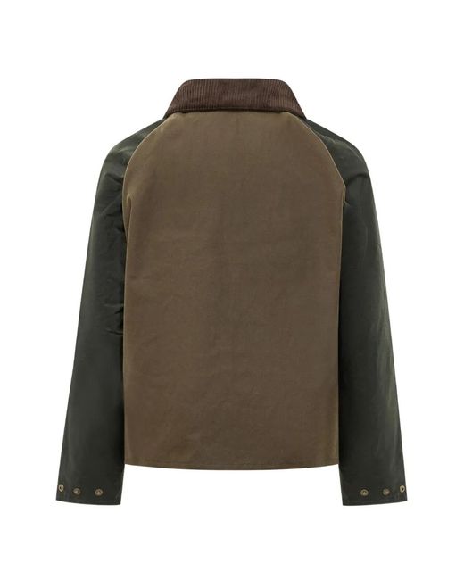 Barbour Black Patchwork Waxed Jacket