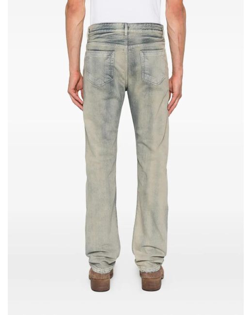 Rick Owens Gray Stitching-Details Jeans for men