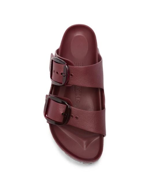 Birkenstock Purple Arizona Buckle-Fastening Slides