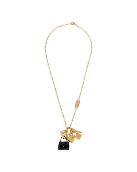 Balenciaga White Carousel Rodeo Collector Charm-Embellished Necklace