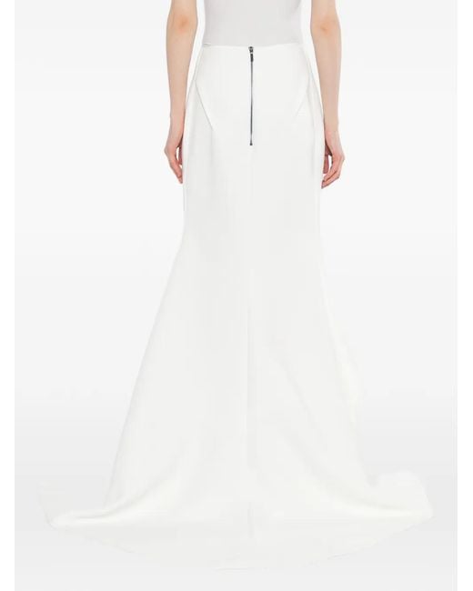 Maticevski White Snaking Maxi Skirt